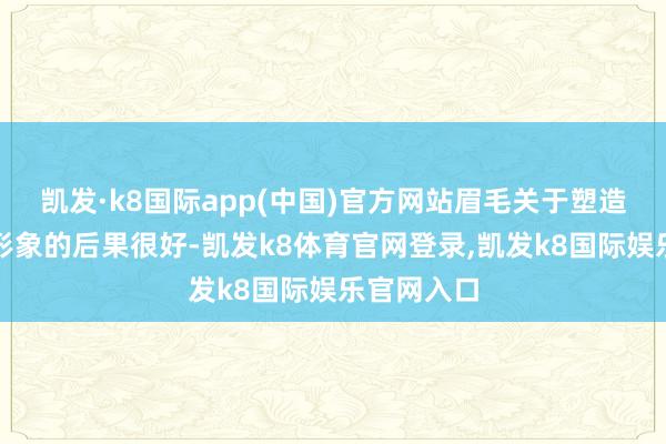 凯发·k8国际app(中国)官方网站眉毛关于塑造东谈主物形象的后果很好-凯发k8体育官网登录,凯发k8国际娱乐官网入口