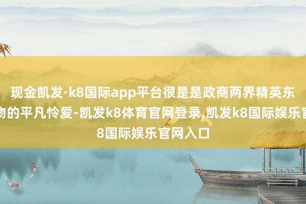 现金凯发·k8国际app平台很是是政商两界精英东说念主物的平凡怜爱-凯发k8体育官网登录,凯发k8国际娱乐官网入口