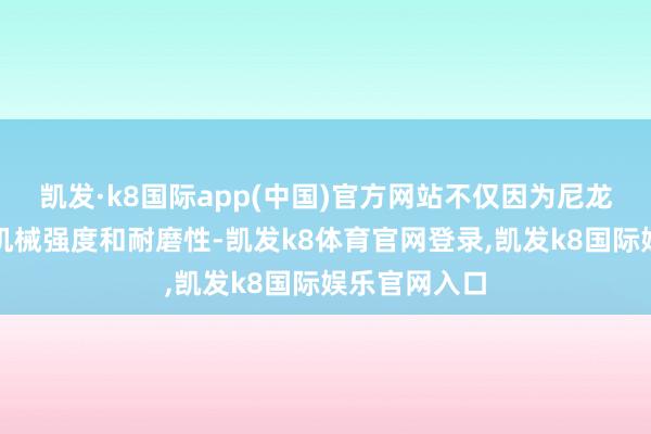 凯发·k8国际app(中国)官方网站不仅因为尼龙具有精粹的机械强度和耐磨性-凯发k8体育官网登录,凯发k8国际娱乐官网入口