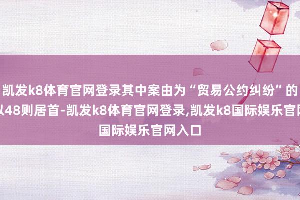 凯发k8体育官网登录其中案由为“贸易公约纠纷”的公告以48则居首-凯发k8体育官网登录,凯发k8国际娱乐官网入口