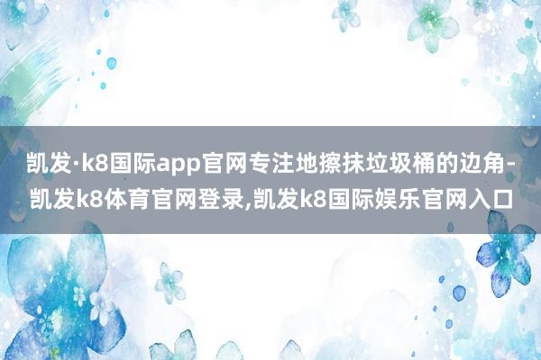 凯发·k8国际app官网专注地擦抹垃圾桶的边角-凯发k8体育官网登录,凯发k8国际娱乐官网入口